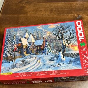 1000 Piece Puzzle Christmas Cottage Eurographics